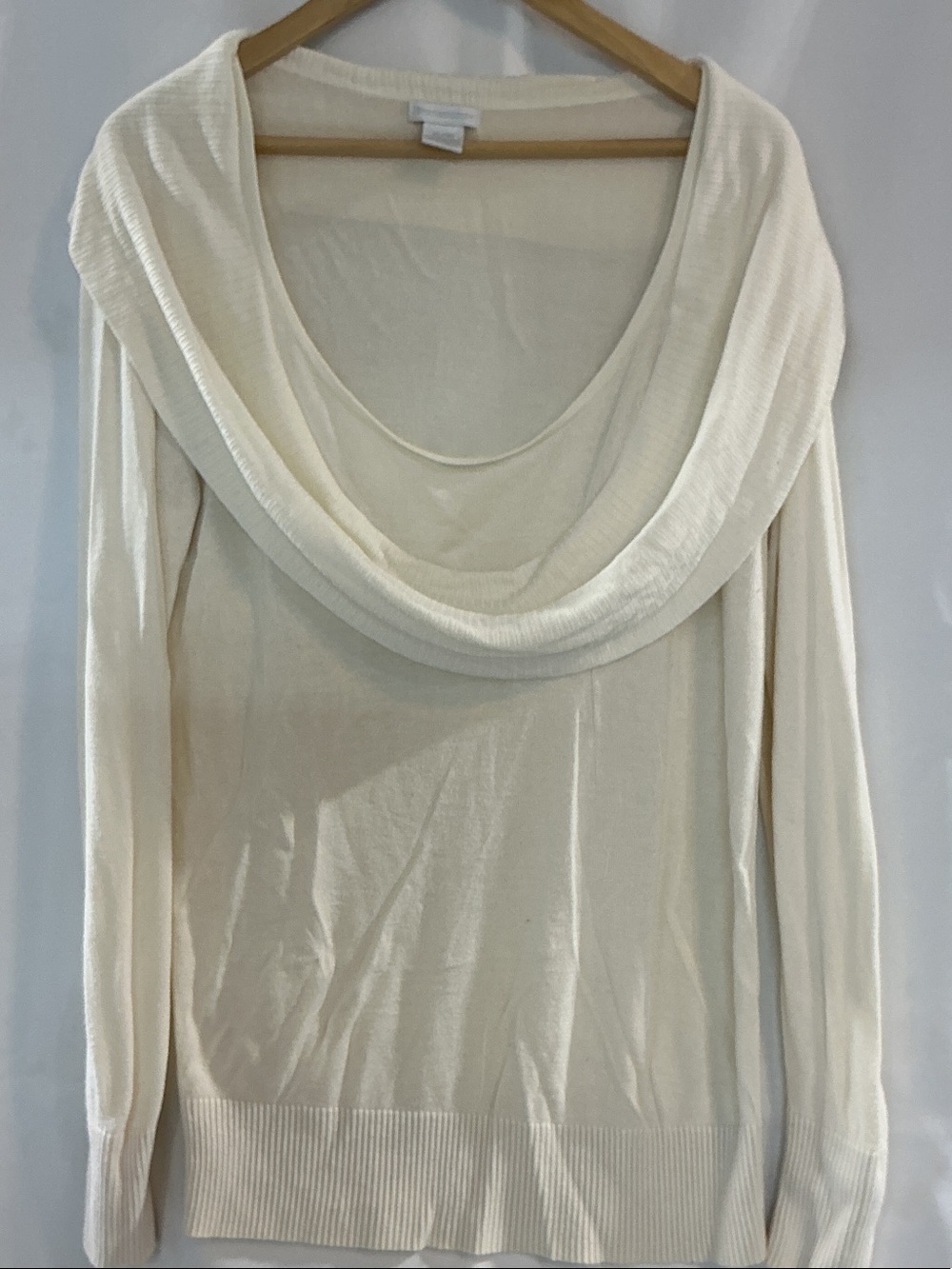 Worthington Ivory Cowl Neck Sweater